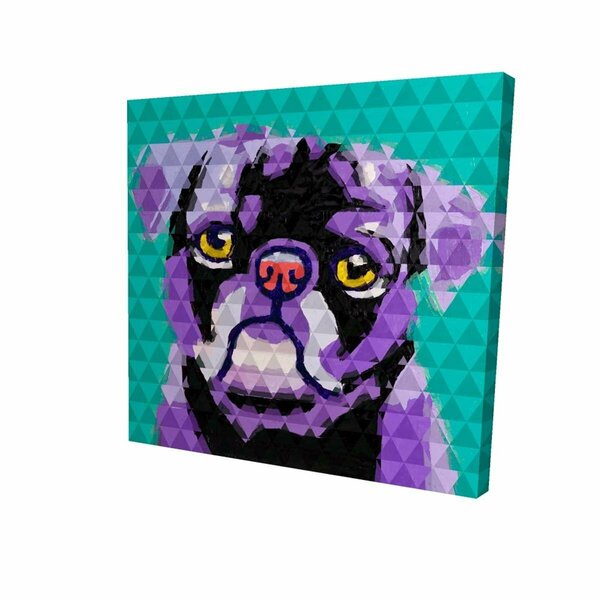 Fondo 16 x 16 in. Geometric Pug-Print on Canvas FO2790309